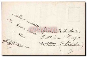 Old Postcard Fancy Jet Aviation man