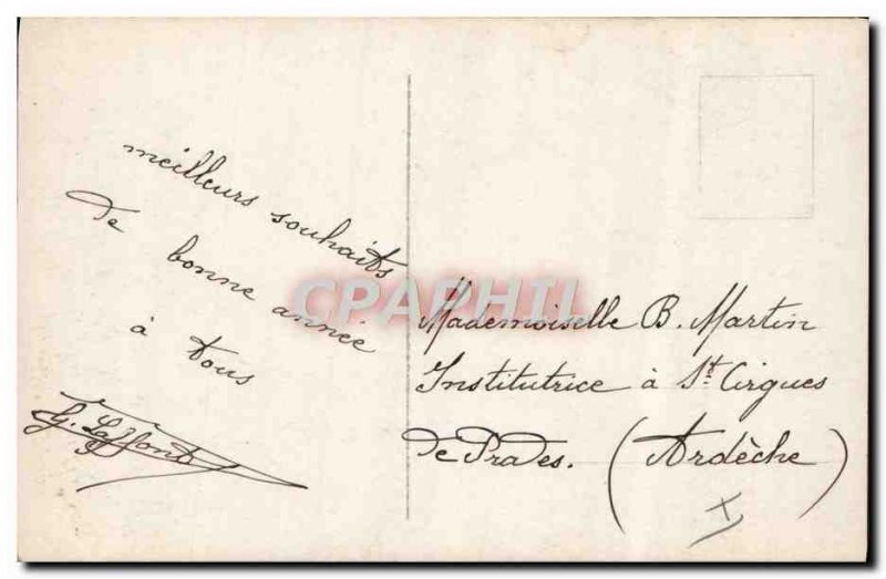 Old Postcard Fancy Jet Aviation man