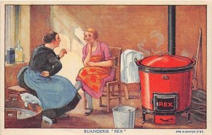 Buanderie Rex Advertising Unused 