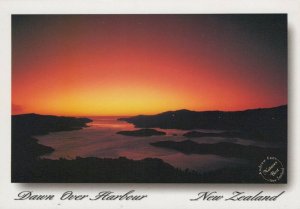 New Zealand Postcard - Dawn Over Harbour, Lyttelton Harbour, Christchurch RR9556