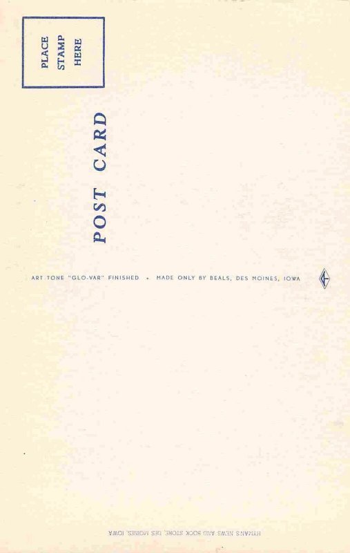 Hotel Chamberlain Des Moines Iowa linen postcard