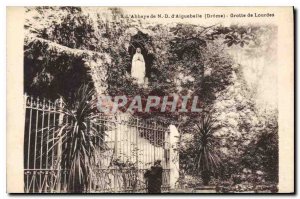 Old Postcard Abbey N D Aiguebelle Drome Lourdes Grotto
