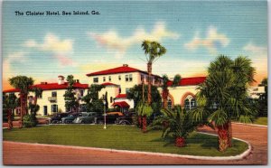 Sea Island GA-Georgia,The Cloister Hotel, Semi-Tropical Garden Vibrant, Postcard