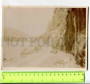 431494 NORWAY Lake & Buarbrag Glacier Vintage 19th century photo