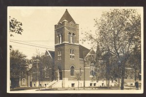 RPPC FARGO NORTH DAKOTA ND PRESBYTERIAN CHURCH 1909 REAL PHOTO POSTCARD