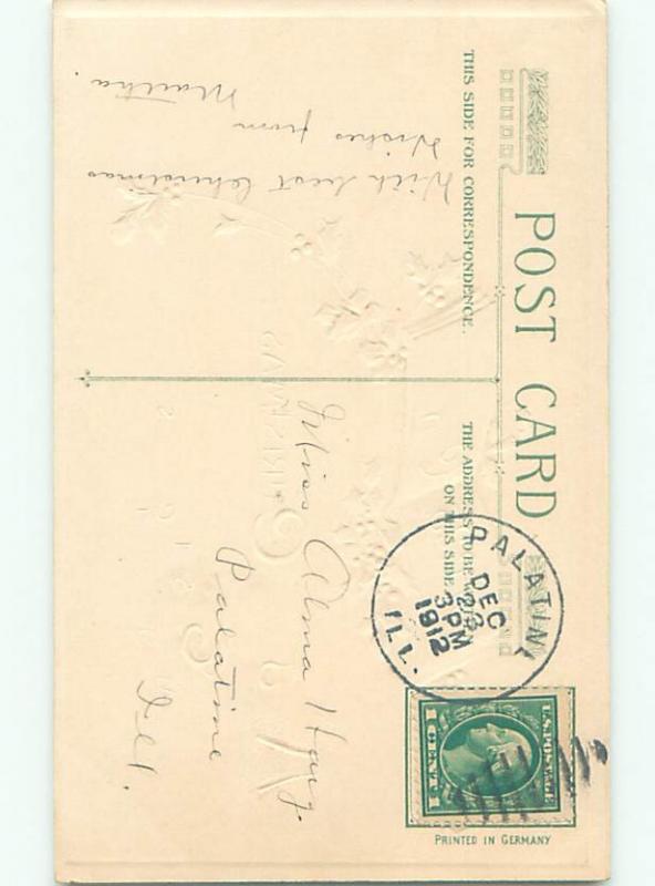 Divided-Back CHRISTMAS SCENE Great Postcard W9215