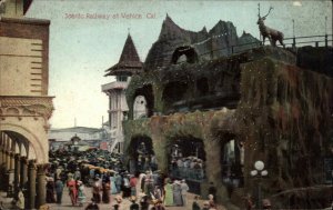 Venice California CA Train Station Depot c1910s Postcard