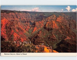 Postcard Waimea Canyon, Island of Kauai, Hawaii