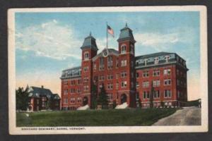 VT Goddard Seminary BARRE VERMONT Postcard PC