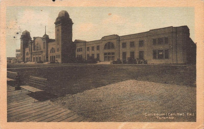 Coliseum, Canadian National Exhibition, Toronto, Canada, 1927 postcard, used 