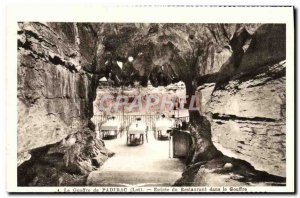 Old Postcard The Padirac Entree's Restaurant in the Abyss