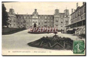 Old Postcard Martigny Les Bains Hotel International