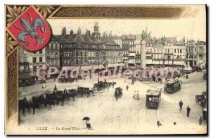 Postcard Old Lille Grand Place