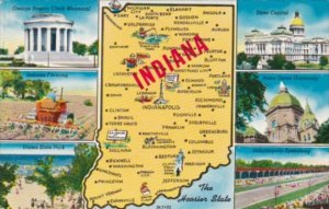 Map Of Indiana The Hoosier State