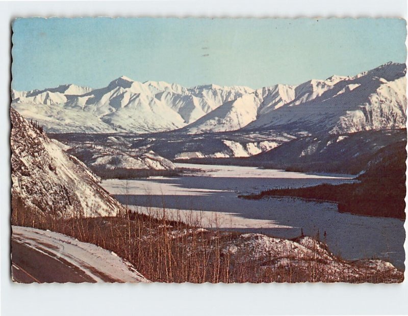 Postcard Matanuska Glacier and Ice Feld, as seen from Glenn Highway, Alaska