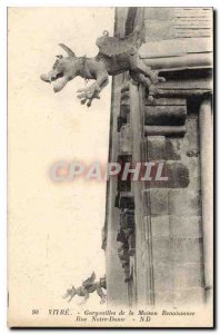 Old Postcard Gargoyles Glass House Renaissance Rue Notre Dame