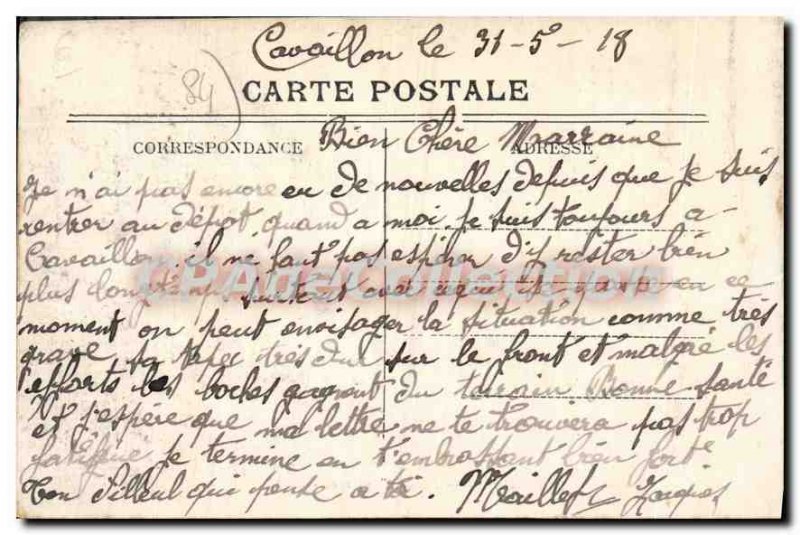 Postcard Old Vaucluse Cavaillon Avignon Portal