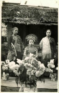 indonesia, SUMATRA, Native Minangkabau Bride (1920s) RPPC Postcard