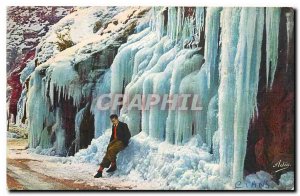 Modern Postcard The Cians Gorges A M Beuil Road in winter