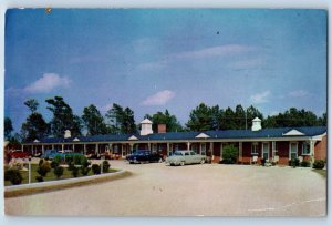 1957 Dillon South Carolina SC Vintage Postcard Motel Highway Building Posted