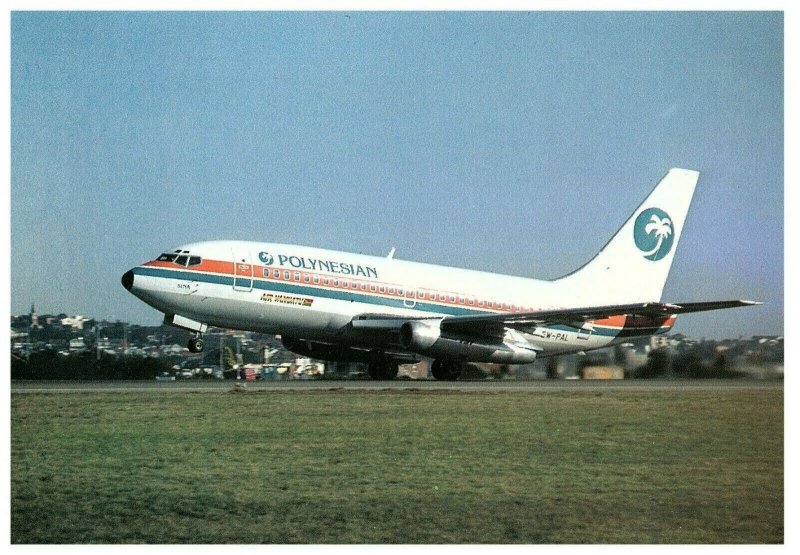 Polynesian Airlines 737 Air Vanuatu Departing Sydney Australia Postcard