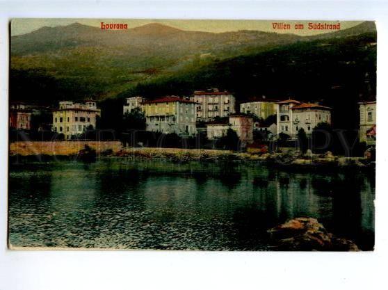 172899 CROATIA Lovrana Lovran view Vintage postcard