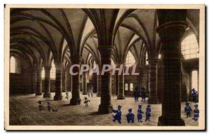 Mont Saint mcihel Postcard Abbey Knights Hall