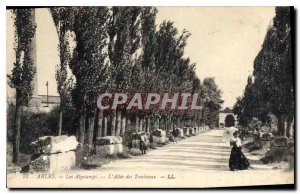 Postcard Ancient Arles Alyscamps Allee Tombs