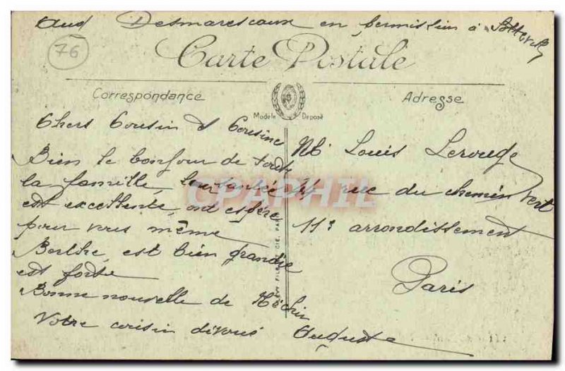 Old Postcard Rouen Barracks Army Pelissier