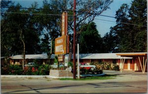 Vtg Charleston South Carolina SC Smith Ranch Motel 1950s Unused Chrome Postcard