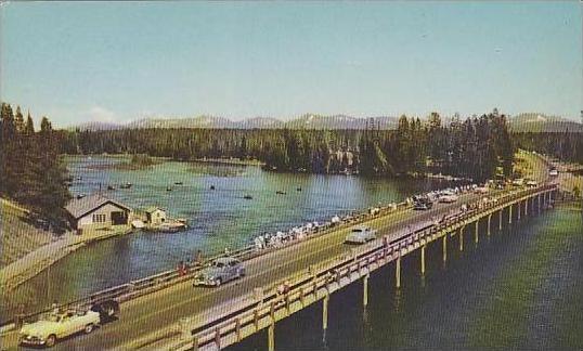 Wyoming Yellowstone National Park Fishing Bridge Yellowstone Lake