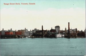 Canada Yonge Street Dock Toronto Vintage Postcard C094