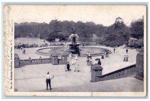 1905 Bethesda Fountain Central Park New York NY Jefferson OH Postcard
