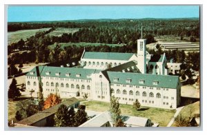 Postcard GA Abbey Of Our Lady Of The Holy Spirit Conyers Georgia Aerial View