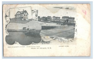 1898 Isles Of Shoals, NH Multi View Postcard F81E