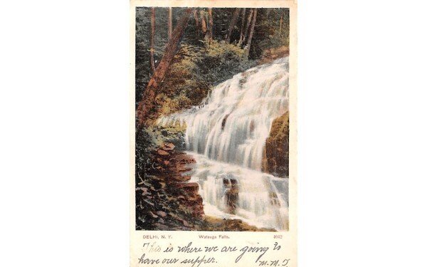 Watauga Falls in Delhi, New York