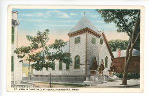 MA - Nantucket. St. Mary's Catholic Church