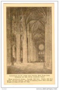 Interior of the Nave, looking West, Cathedral of St. John The Divine, New Yor...