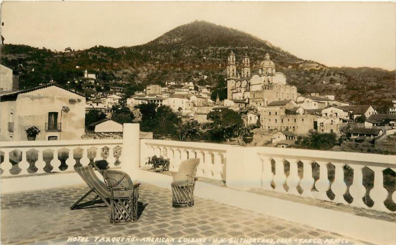 RPPC Postcard Hotel Taxqueño Taxco Guerrero Mexico Unposted c1930s