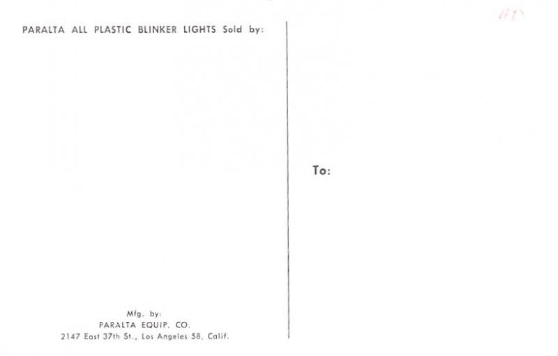 Plastic Blinker Lights Advertising Unused 