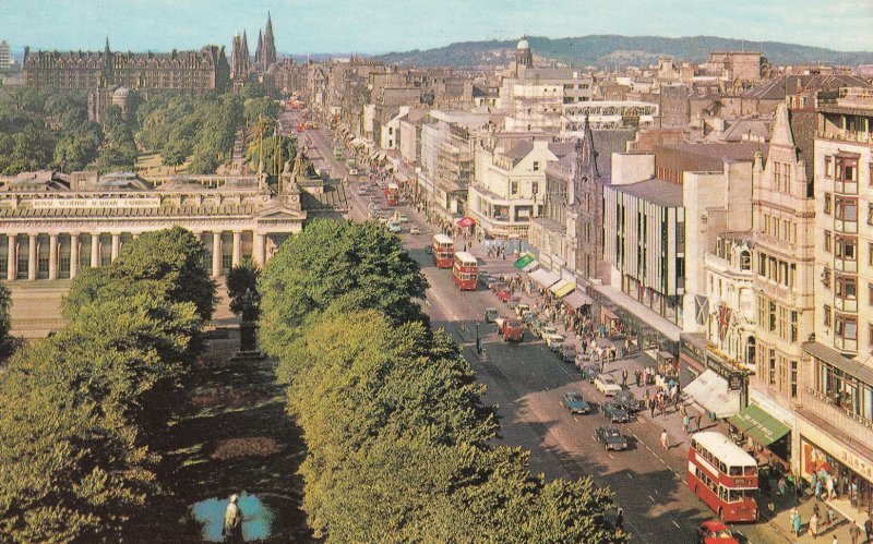 Marks & Spencers Princes Street Edinburgh Zoo 1970s Scottish Postcard