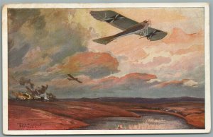 GERMAN AEROPLANE ANTIQUE WWI ERA POSTCARD EARLY AVIATION