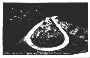 Oregon Columbia River Highway Hairpin Turn Rowena Loops Real Photo