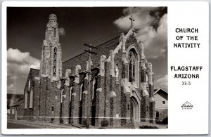 Church Of The Nativity Flagstaff Arizona AZ Parish Real Photo RPPC Postcard