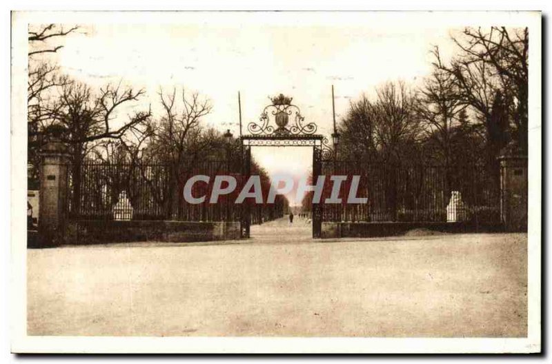 Old Postcard Poitiers grid honor of Blossac park created by the Earl of Labou...