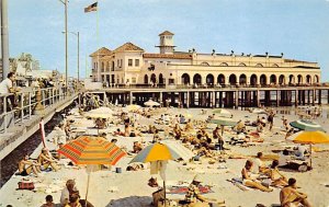 Colorful Beach and Well Known Music Pier Ocean City, New Jersey NJ