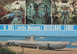 Osteebad Laboe Military Submarine Ship German Postcard