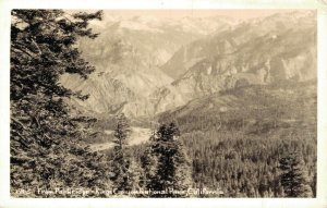 USA From Park Bridge Kings Canyon National Park California RPPC 04.29