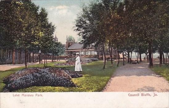 Iowa Council Bluffs Lake Manawa Park 1908