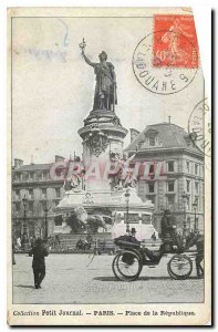 Old Postcard Collection Diary Paris Place de la Republique
